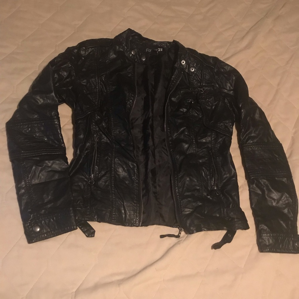 5/$20 F21 Faux Leather Jacket